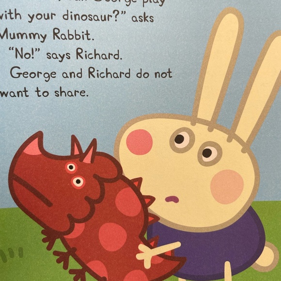 Peppa pig learning to share scholastic paperback book - Picture 5 of 7